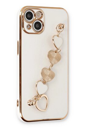 CepteToptan iPhone 14 Kılıf Esila Silikon - Beyaz - DROPX9909-3193