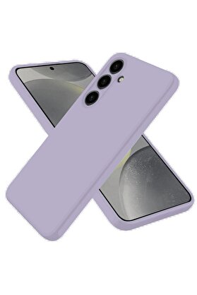 CepteToptan Samsung Galaxy S25 Kılıf Nano içi Kadife Silikon - Lila - DROPX2006-1445
