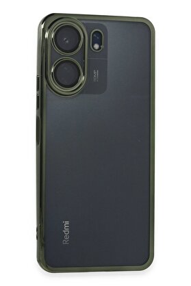 CepteToptan Xiaomi Redmi 13C Kılıf Lensli Silikon - Yeşil - DROPX4364-2723