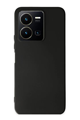 CepteToptan Vivo Y35 Kılıf First Silikon - Siyah - DROPX7039-8307