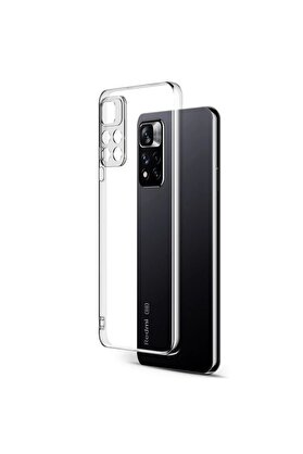 CepteToptan Xiaomi Redmi Note 11 Pro Plus 5G Kılıf Lüx Şeffaf Silikon - DROPX7501-9019