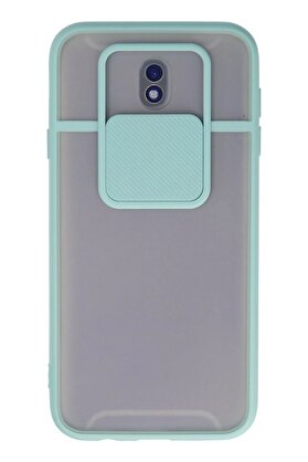 CepteToptan Samsung Galaxy J7 Pro / J730 Kılıf Palm Buzlu Kamera Sürgülü Silikon - Turk - DROPX3109-3788
