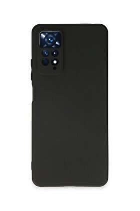 CepteToptan Xiaomi Redmi Note 11 Pro Kılıf First Silikon - Siyah - DROPX3787-9254