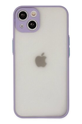 CepteToptan iPhone 14 Kılıf Montreal Silikon Kapak - Mor - DROPX5363-5916