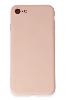 CepteToptan iPhone 7 Kılıf First Silikon - Pudra - DROPX2144-3775