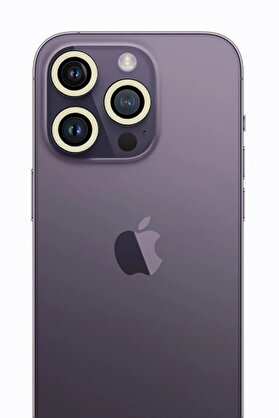 CepteToptan iPhone 12 Pro Max  uyumlu Neon Fosforlu Kamera Lens - Beyaz - DROPX7729-6648