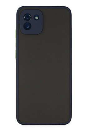 CepteToptan Samsung Galaxy A03 Kılıf Montreal Silikon Kapak - Lacivert - DROPX4686-4794