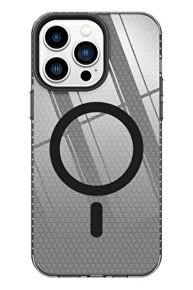 CepteToptan iPhone 13 Pro Kılıf Beta Magneticsafe Silikon - Siyah - DROPX3401-8513