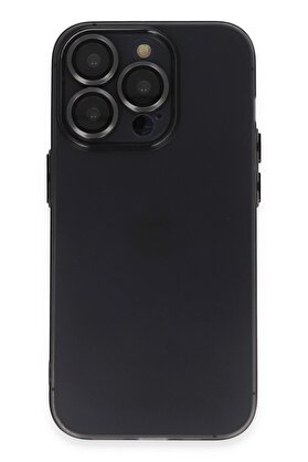 CepteToptan iPhone 13 Pro Kılıf Luko Lens Silikon - Siyah - DROPX7934-4331