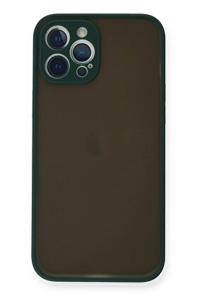 CepteToptan iPhone 12 Pro Kılıf Montreal Silikon Kapak - Yeşil - DROPX3877-2914