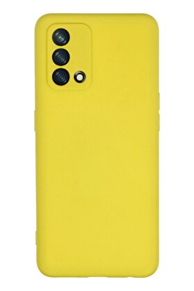 CepteToptan Oppo A74 4G Kılıf Nano içi Kadife Silikon - Sarı - DROPX8625-5488