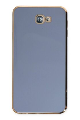 CepteToptan Samsung Galaxy J7 Prime Kılıf Volet Silikon - Mavi - DROPX4754-3655