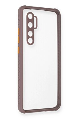 CepteToptan Xiaomi Mi Note 10 Lite Kılıf Miami Şeffaf Silikon - Açık Mor - DROPX7001-3126