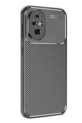 CepteToptan Honor 200 Kılıf Auto Focus Karbon Kapak - Siyah - DROPX7821-4423