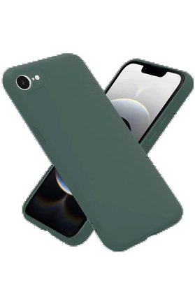 CepteToptan iPhone 16E Kılıf Nano içi Kadife Silikon - Koyu Yeşil - DROPX4167-3403