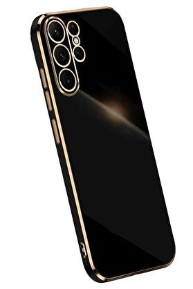 CepteToptan Samsung Galaxy S24 Ultra Kılıf Volet Silikon - Siyah - DROPX9513-6450
