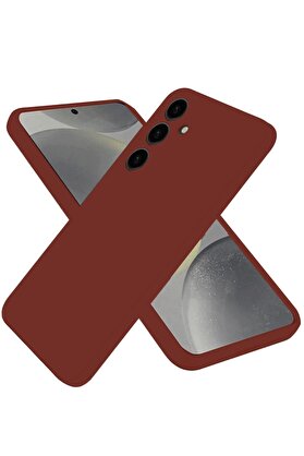 CepteToptan Samsung Galaxy A36 Kılıf First Silikon - Bordo - DROPX1612-7889