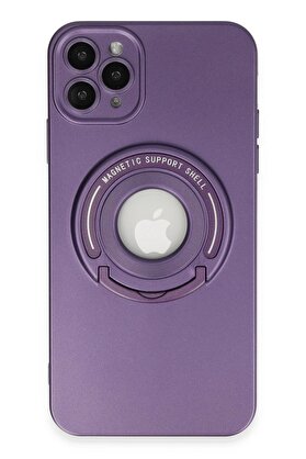 CepteToptan iPhone 12 Pro Kılıf Lukka Magneticsafe Kapak - Derin Mor - DROPX9229-3151