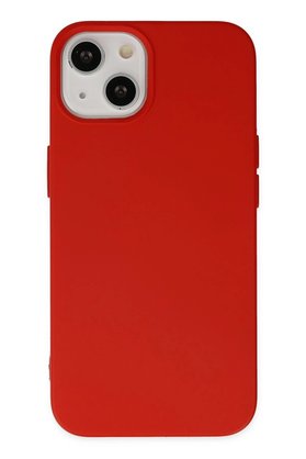 CepteToptan iPhone 14 Kılıf Nano içi Kadife Silikon - Kırmızı - DROPX4722-2069