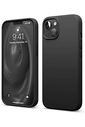 CepteToptan iPhone 14 Kılıf First Silikon - Siyah - DROPX8854-3680