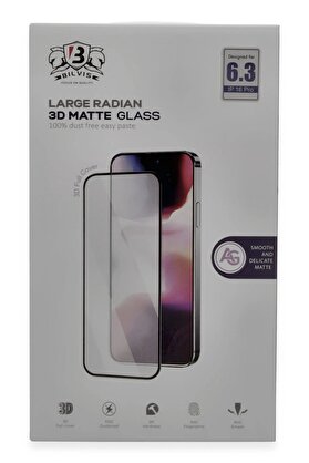 CepteToptan iPhone 16 Pro Bilvis 3D Mat Cam Ekran Koruyucu - DROPX7924-5199