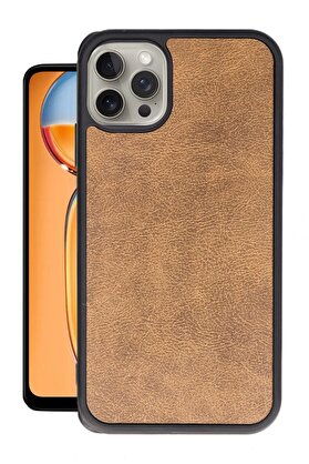 CepteToptan iPhone 15 Pro Kılıf Aras Deri Kapak - Taba - DROPX7260-7079