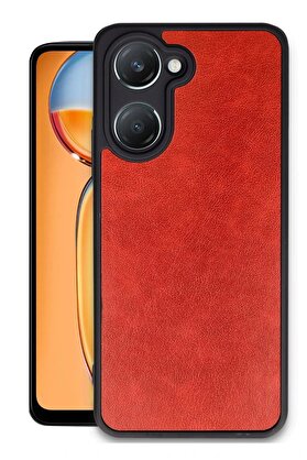 CepteToptan Vivo Y18 Kılıf Aras Deri Kapak - Kırmızı - DROPX3031-4108