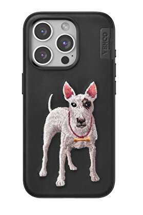 CepteToptan iPhone 15 Pro Max Perma Desenli Kapak - Siyah - DROPX7617-6789