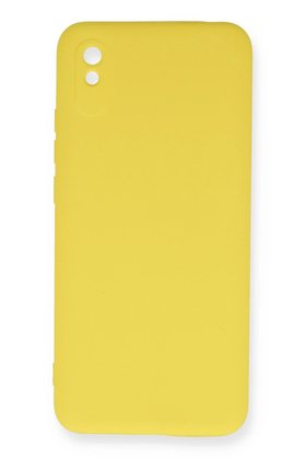 CepteToptan Xiaomi Redmi 9A Kılıf Nano içi Kadife Silikon - Sarı - DROPX6149-6093