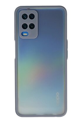 CepteToptan Oppo A54 4G Kılıf Montreal Silikon Kapak - Gri - DROPX7174-9029