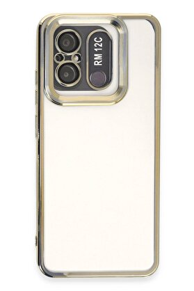 CepteToptan Xiaomi Redmi 12C Kılıf Slot Silikon - Gold - DROPX9443-7884