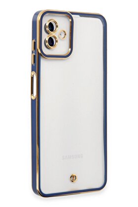 CepteToptan Samsung Galaxy A04 Kılıf Liva Lens Silikon - Mavi - DROPX1029-5061