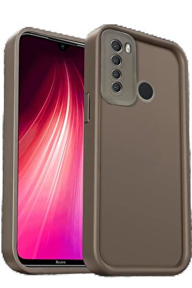 CepteToptan Xiaomi Redmi Note 8 Kılıf Viera Silikon - Kahverengi - DROPX8509-3273