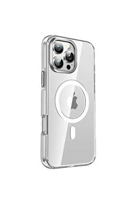 CepteToptan iPhone 16 Pro Crystal Magsafe Kapak - Şeffaf - DROPX6590-8600
