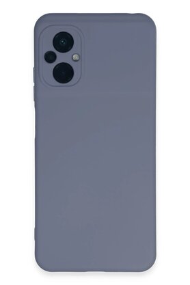 CepteToptan Xiaomi Poco M5 Kılıf Nano içi Kadife Silikon - Gri - DROPX9952-2205