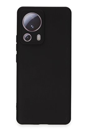 CepteToptan Xiaomi Mi 13 Lite Kılıf Nano içi Kadife Silikon - Siyah - DROPX2221-3021