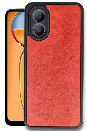 CepteToptan Oppo A38 Kılıf Aras Deri Kapak - Kırmızı - DROPX8199-2968