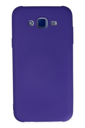 CepteToptan Samsung Galaxy J7 Kılıf Nano içi Kadife Silikon - Mor - DROPX3462-6645