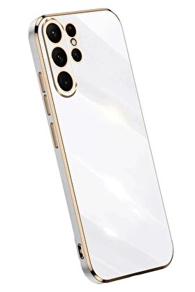 CepteToptan Samsung Galaxy S24 Ultra Kılıf Volet Silikon - Beyaz - DROPX1415-7869