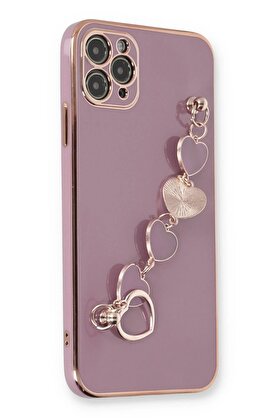 CepteToptan iPhone 11 Pro Max Kılıf Esila Silikon - Mor - DROPX1176-9213