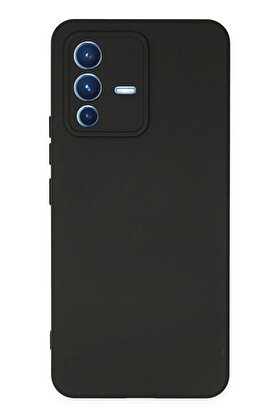 CepteToptan Vivo V23 5G Kılıf Nano içi Kadife Silikon - Siyah - DROPX7994-4809