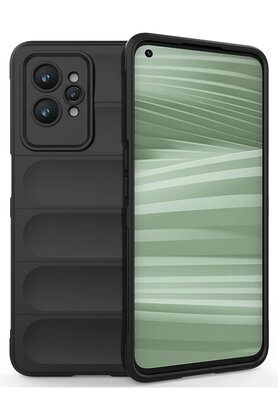 CepteToptan Realme GT2 Pro 5G Kılıf Optimum Silikon - Siyah - DROPX9221-9260