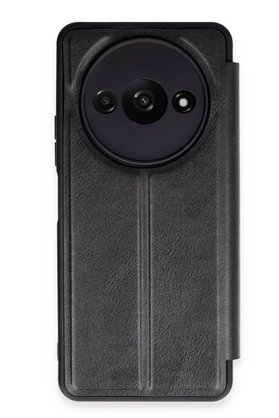 CepteToptan Xiaomi Redmi A3 4G Kılıf Flip Cover - Siyah - DROPX5147-5086