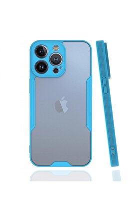 CepteToptan iPhone 13 Pro Kılıf Platin Silikon - Mavi - DROPX9951-6180
