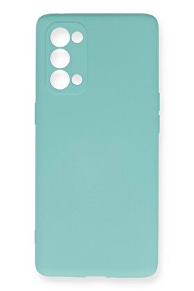 CepteToptan Oppo Reno 5 Pro Kılıf Nano içi Kadife Silikon - Turkuaz - DROPX1497-3503