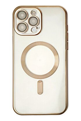 CepteToptan iPhone 14 Pro Kılıf Kross Magneticsafe Kapak - Gold - DROPX1060-6591