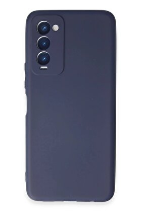 CepteToptan Tecno Camon 18 Kılıf First Silikon - Lacivert - DROPX1947-3691