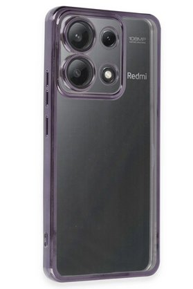 CepteToptan Xiaomi Poco X6 Kılıf Lensli Silikon - Mor - DROPX9249-2222