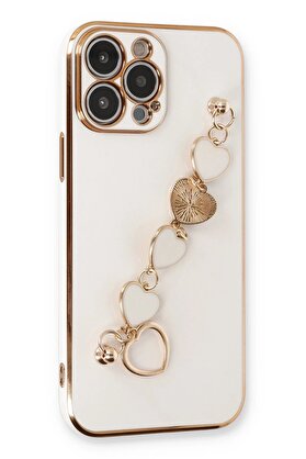 CepteToptan iPhone 13 Pro Kılıf Esila Silikon - Beyaz - DROPX5101-9513