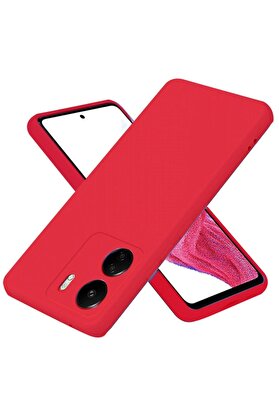 CepteToptan Xiaomi Redmi 13C Kılıf First Silikon - Kırmızı - DROPX5887-8975